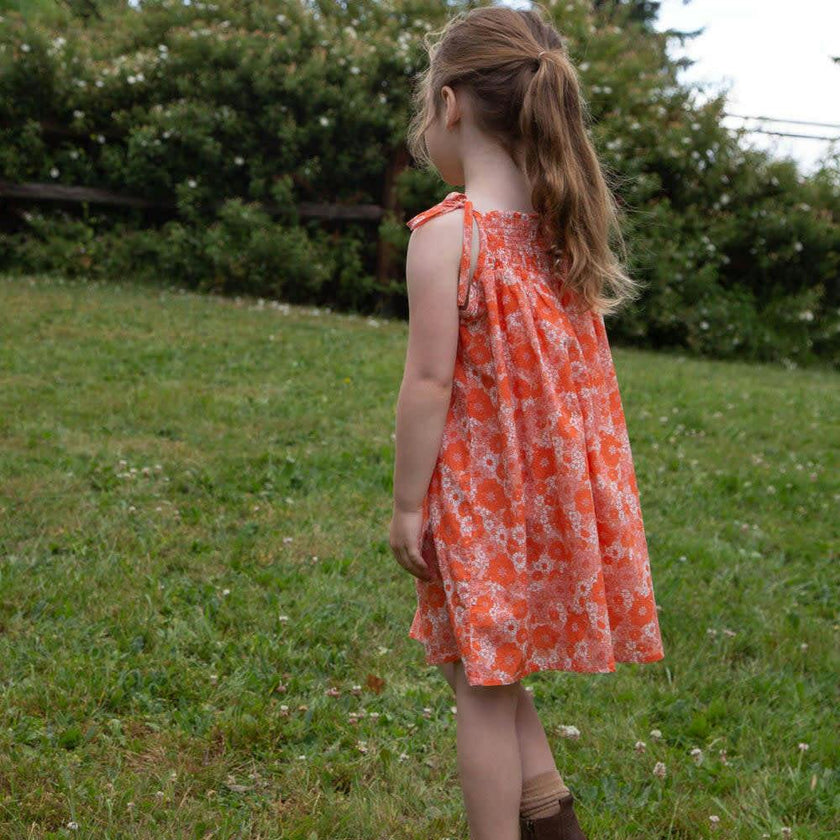 Girls Smocked Strap Dress