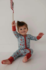 Long Sleeve Zip Romper