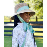 Clematis Bucket Hat (PreOrder Shipping June 15th) - Coral Wide & Short Grosgrain Ribbon