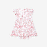 Antoinette Ruffled Twirl Bodysuit Dress