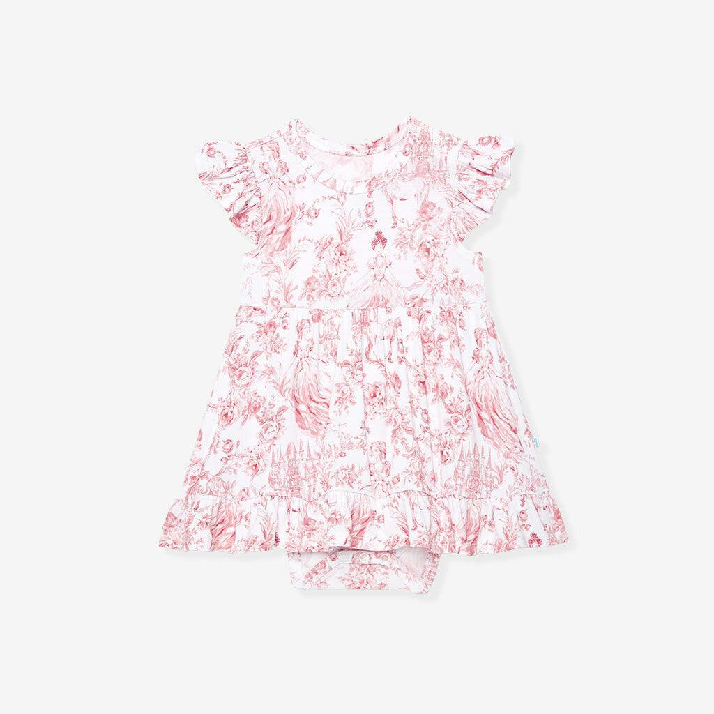 Antoinette Ruffled Twirl Bodysuit Dress