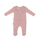 Simple Pointelle Footie and Beanie Set
