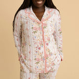 Janey Women's Ruffled Pajama Set
