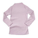 Rib Mock Neck Long Sleeve Top