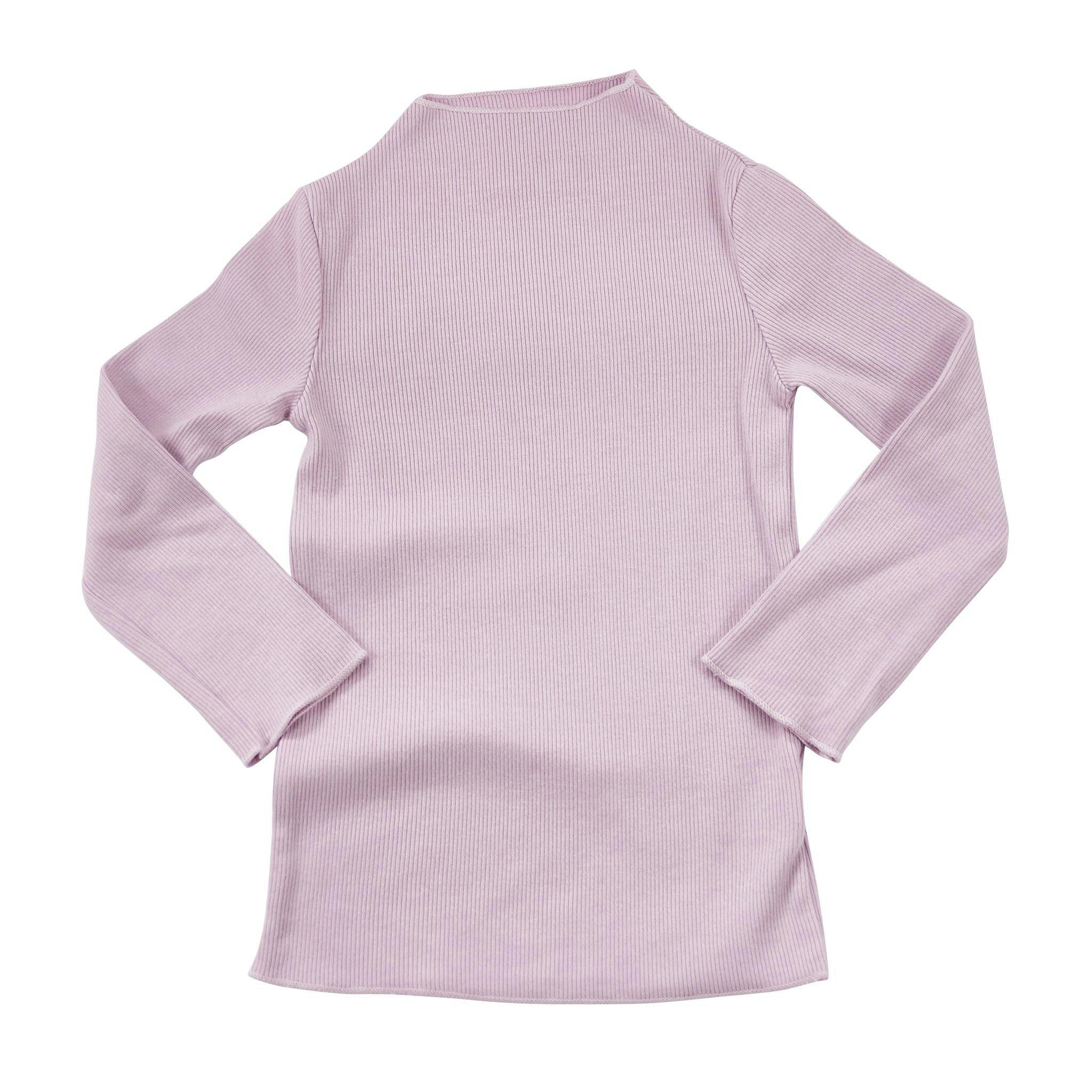 Rib Mock Neck Long Sleeve Top