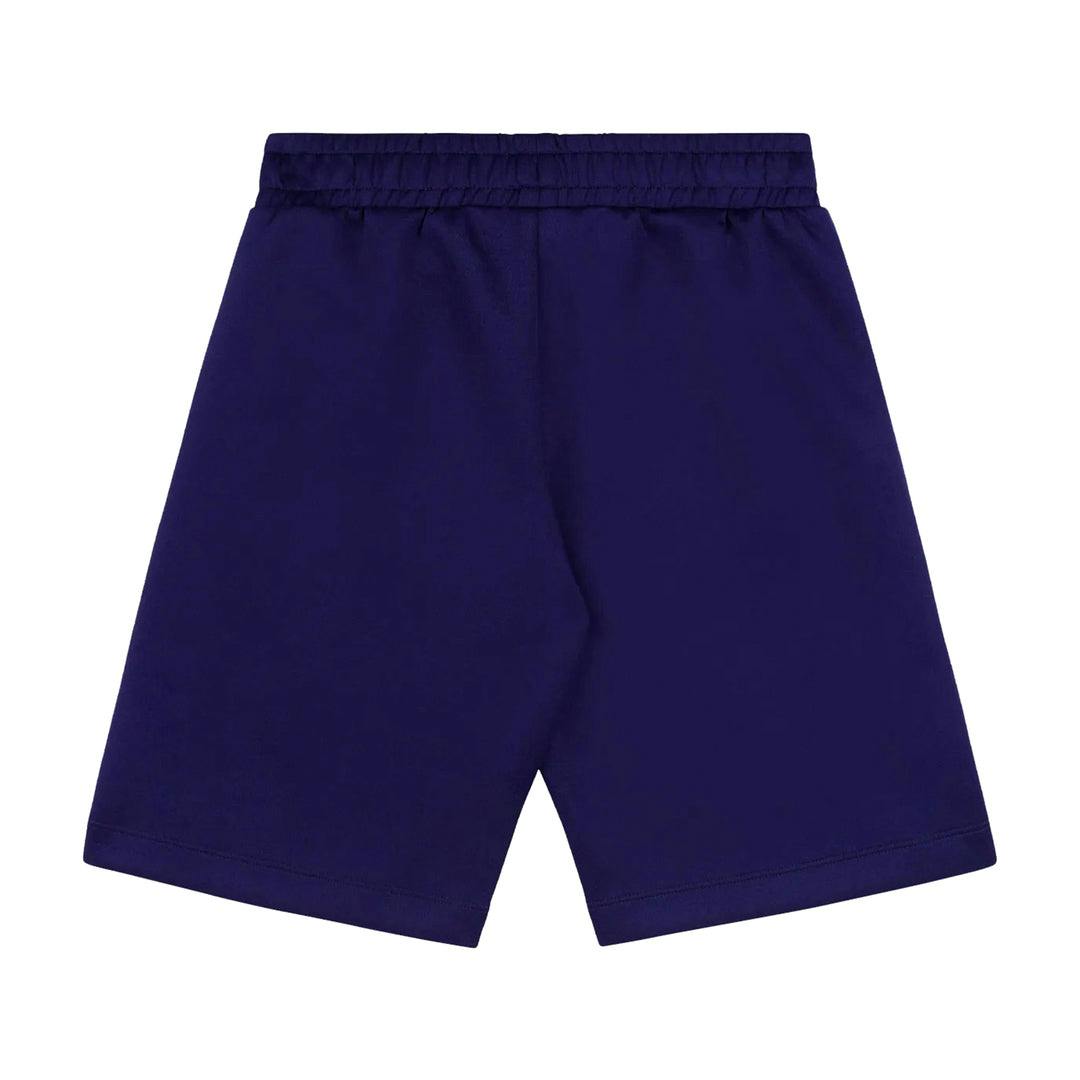 Blue Monogram Tape Shorts