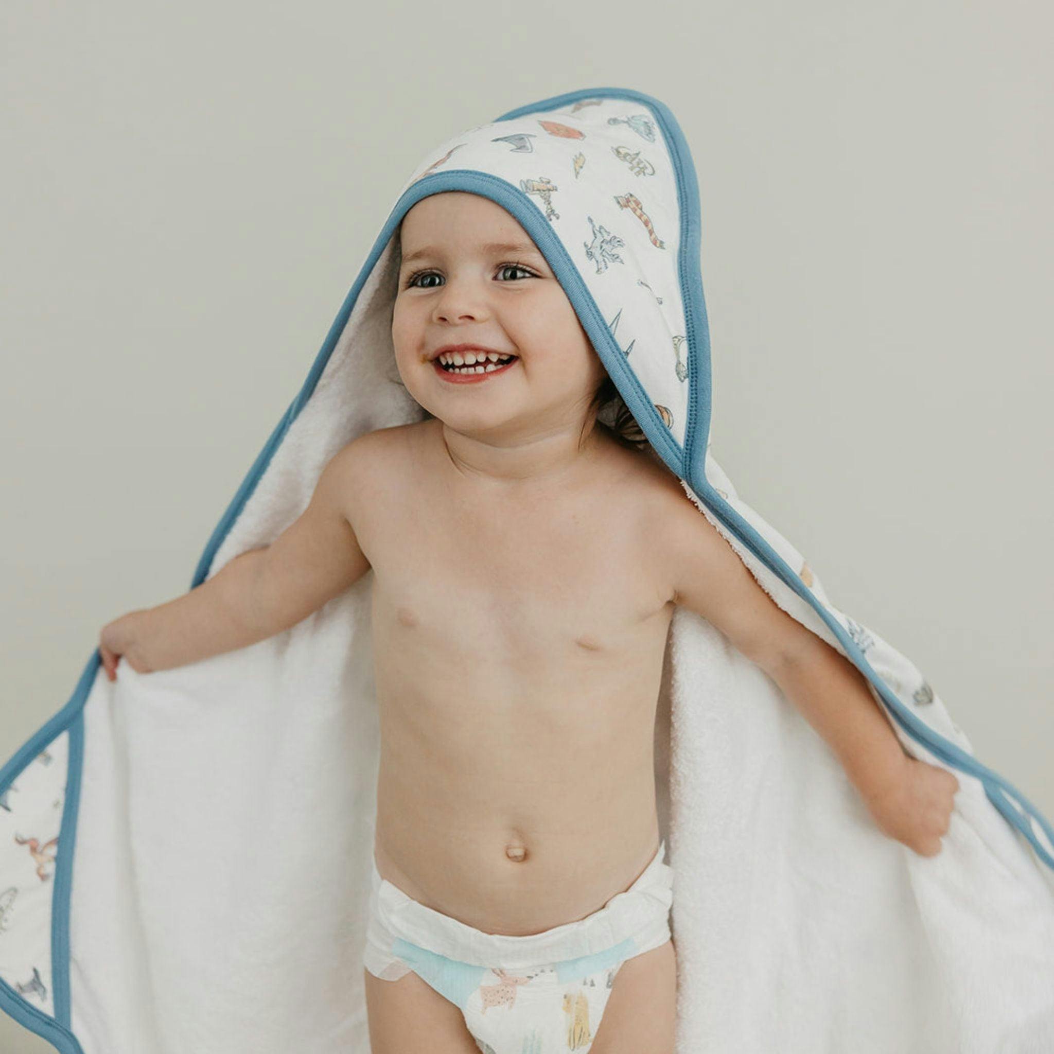 Premium Baby Knit Hooded Towel - Wizarding World