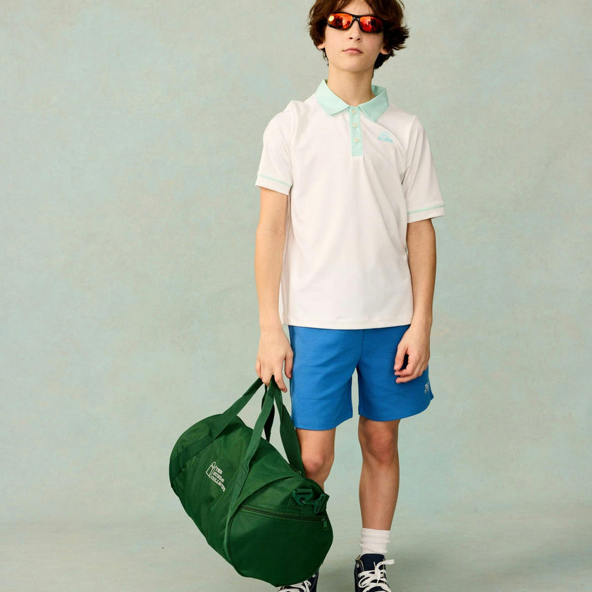 Knit Play Shorts in Sonic Blue