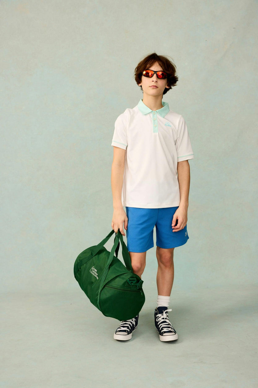 Knit Play Shorts in Sonic Blue