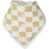 Cotton Muslin + Fleece Bandana Bib 4 Pack - Adobe Checker