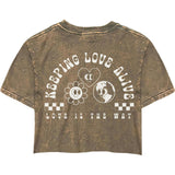Kid's Keeping Love Alive Crop T-shirt-Girls