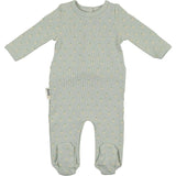 Ribbed Pineapple Footie and Beanie Set