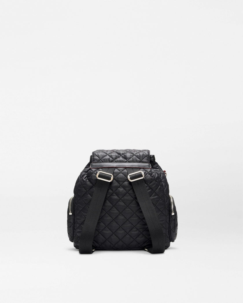 MZ Wallace Black Mini Crosby Backpack