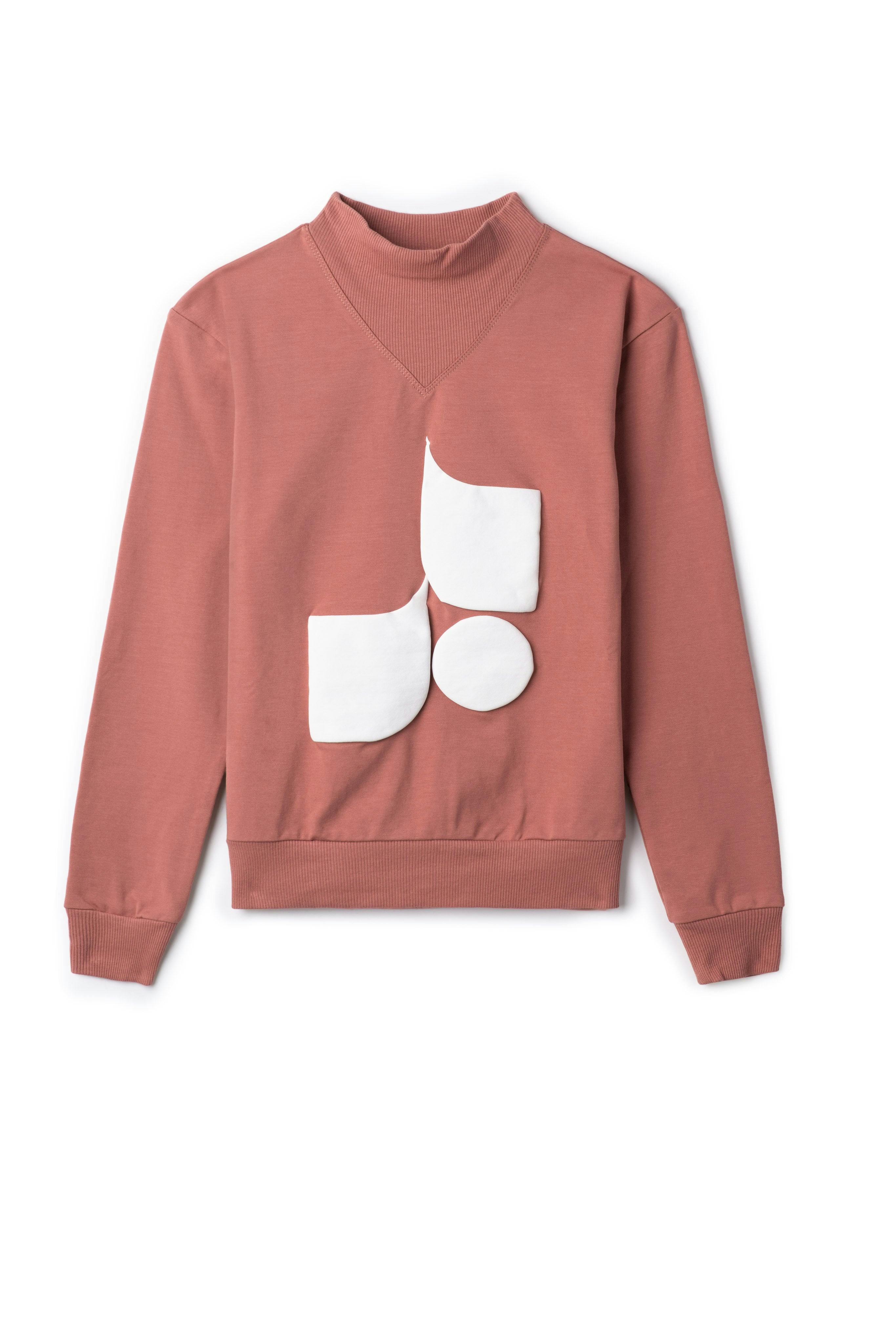 Fennel Neck Sweatshirt Pale Grey Mix