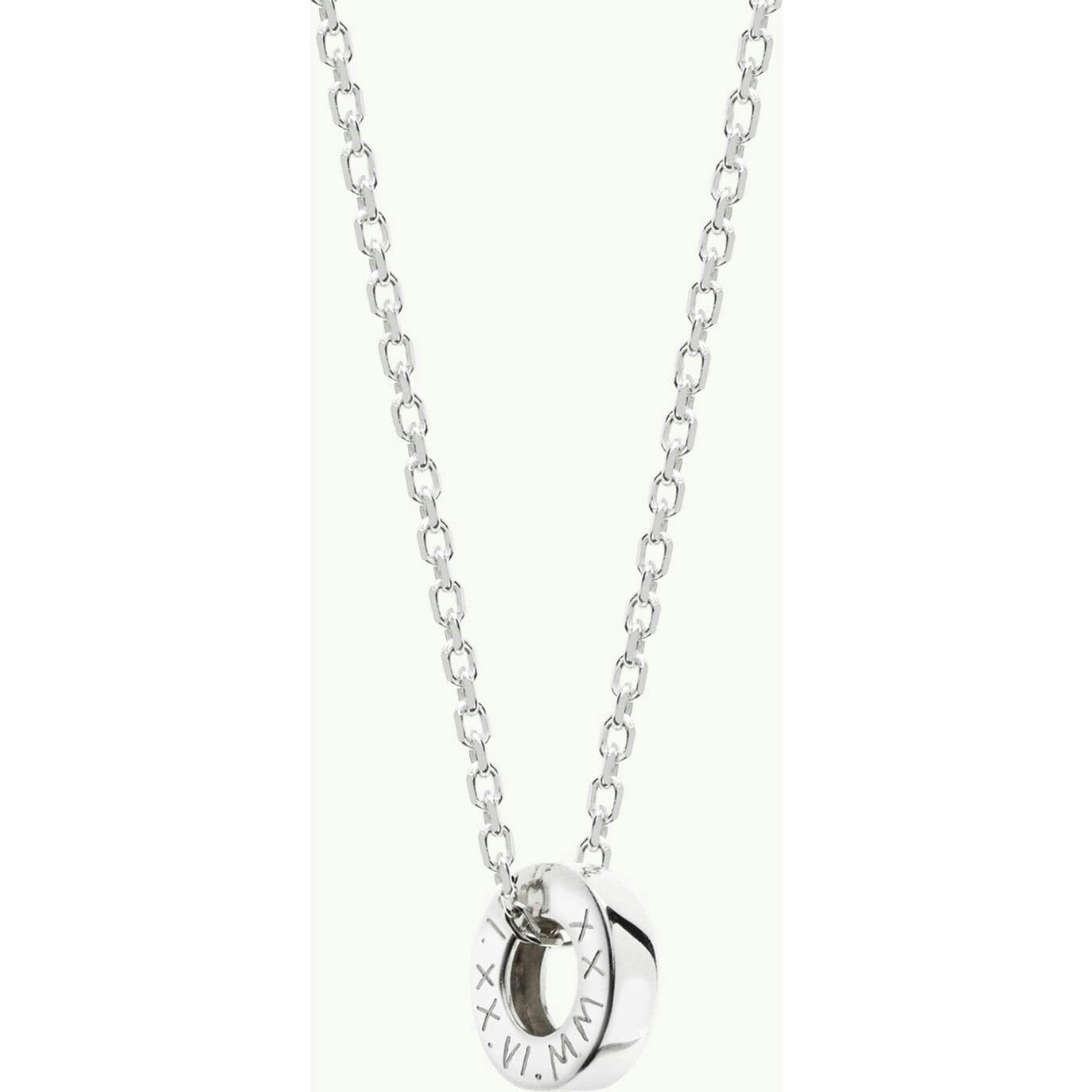 Men's Personalized Unity Necklace, Sterling Silver