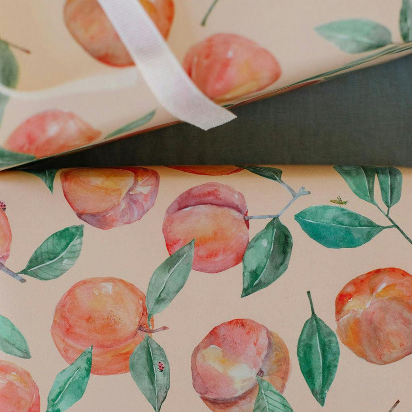 Peach Orchard Gift Wrap