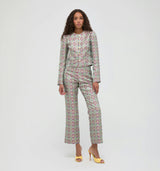 The Doyers Jacket - Baroque Diamond Block Berry/Green