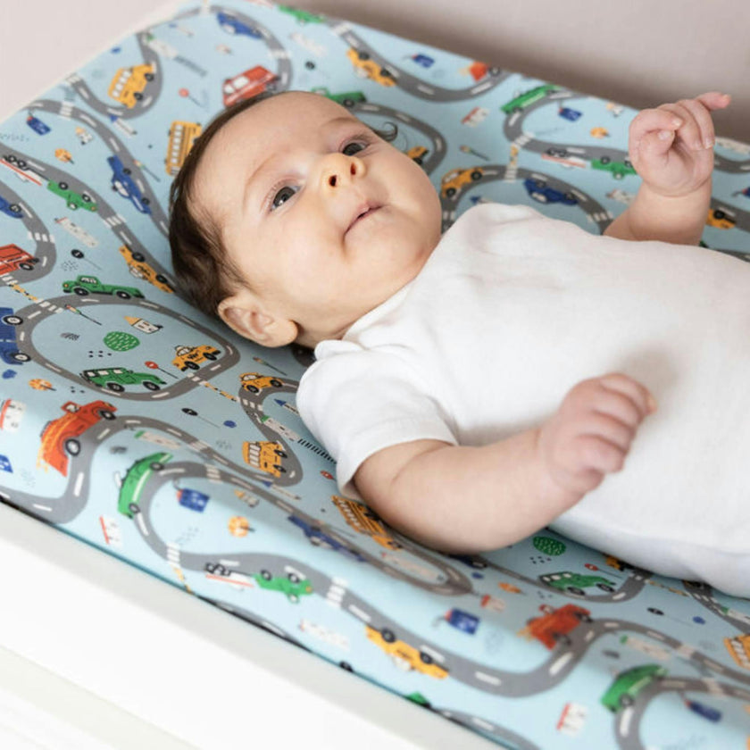 Print Organic Changing Pad Cover