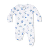 Blue Crabs - 2 Way Zipper Footie