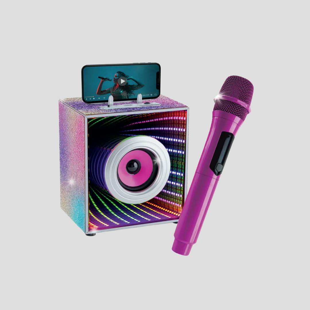Pop Star Karaoke Infinity Light Speaker & Microphone