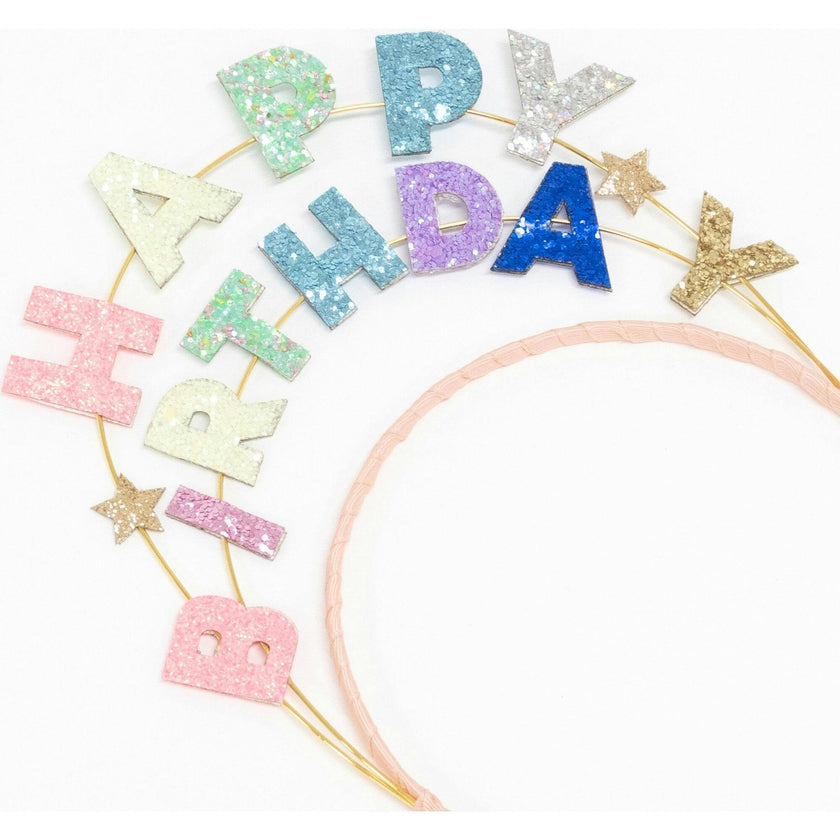 Happy Birthday Glitter Headband
