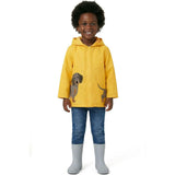 Boys Dog Applique Raincoat | Yellow