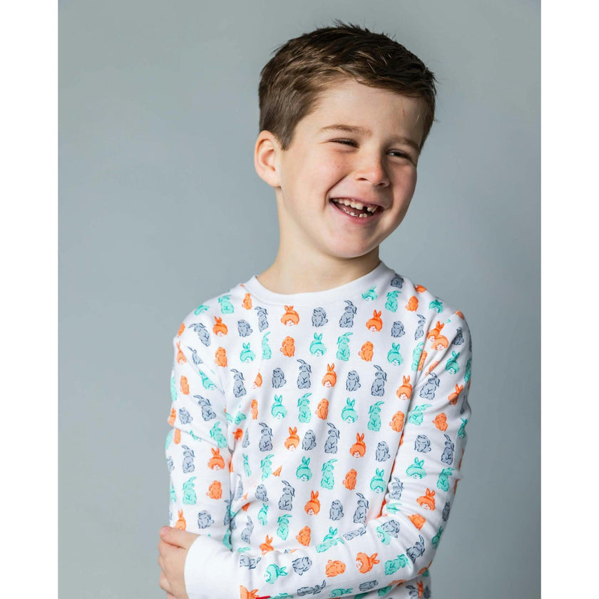 The Organic Long Sleeve Pajama Set [Bunny Tails]