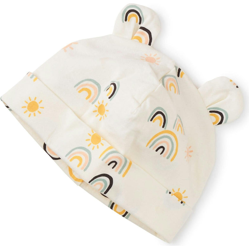 Printed Hat, Cream
