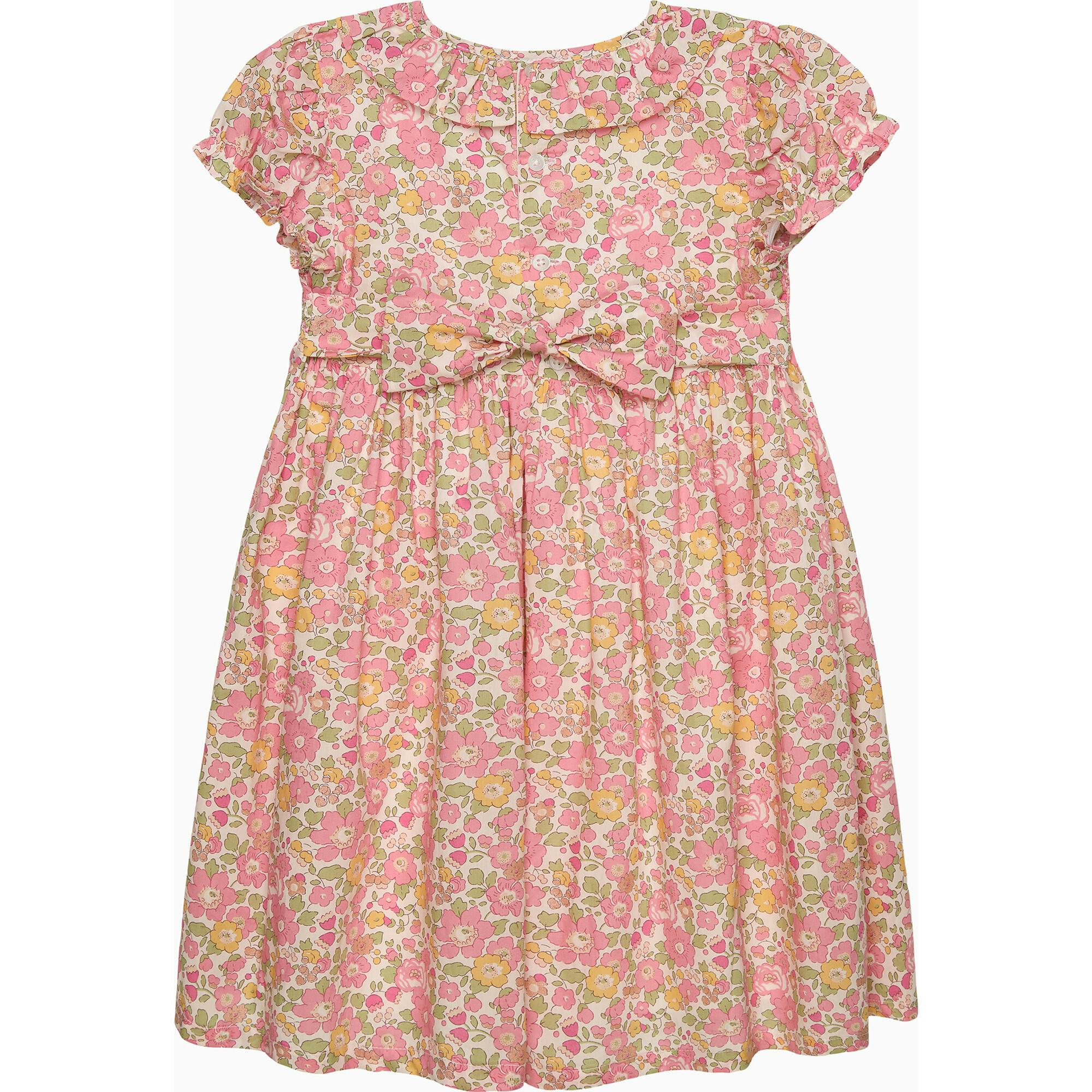 Peach Sparkle Betsy Smocked Dress