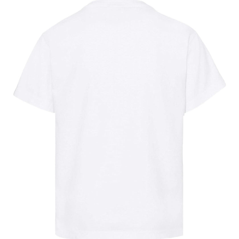 Kid's Heart Lace T-shirt, White-Girls