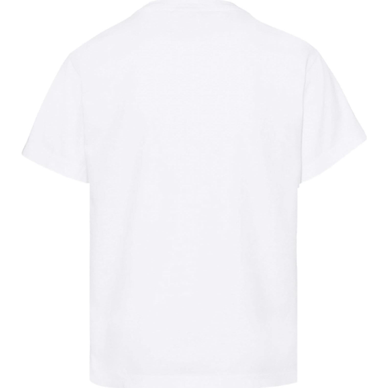 Kid's Heart Lace T-shirt, White-Girls