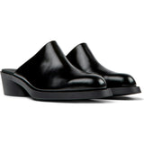 Women's Bonnie Leather Mules, Black