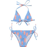 Beach Bloom Shirred Triangle Bikini