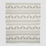 Cotton Sustainable Knit Throw Blanket | Vintage Fair Isle