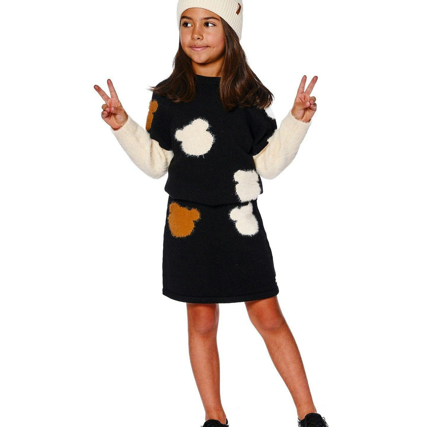 Knitted Skirt with Intarsia