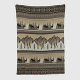 Cotton Sustainable Knit Throw Blanket | Mountain Fair Isle