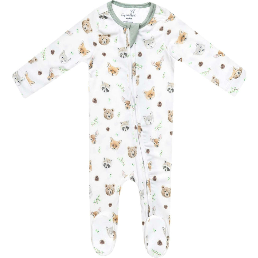 Zip-up Footie, Prints
