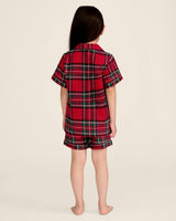 Kid's Brushed Twill Short Set in Imperial Tartan