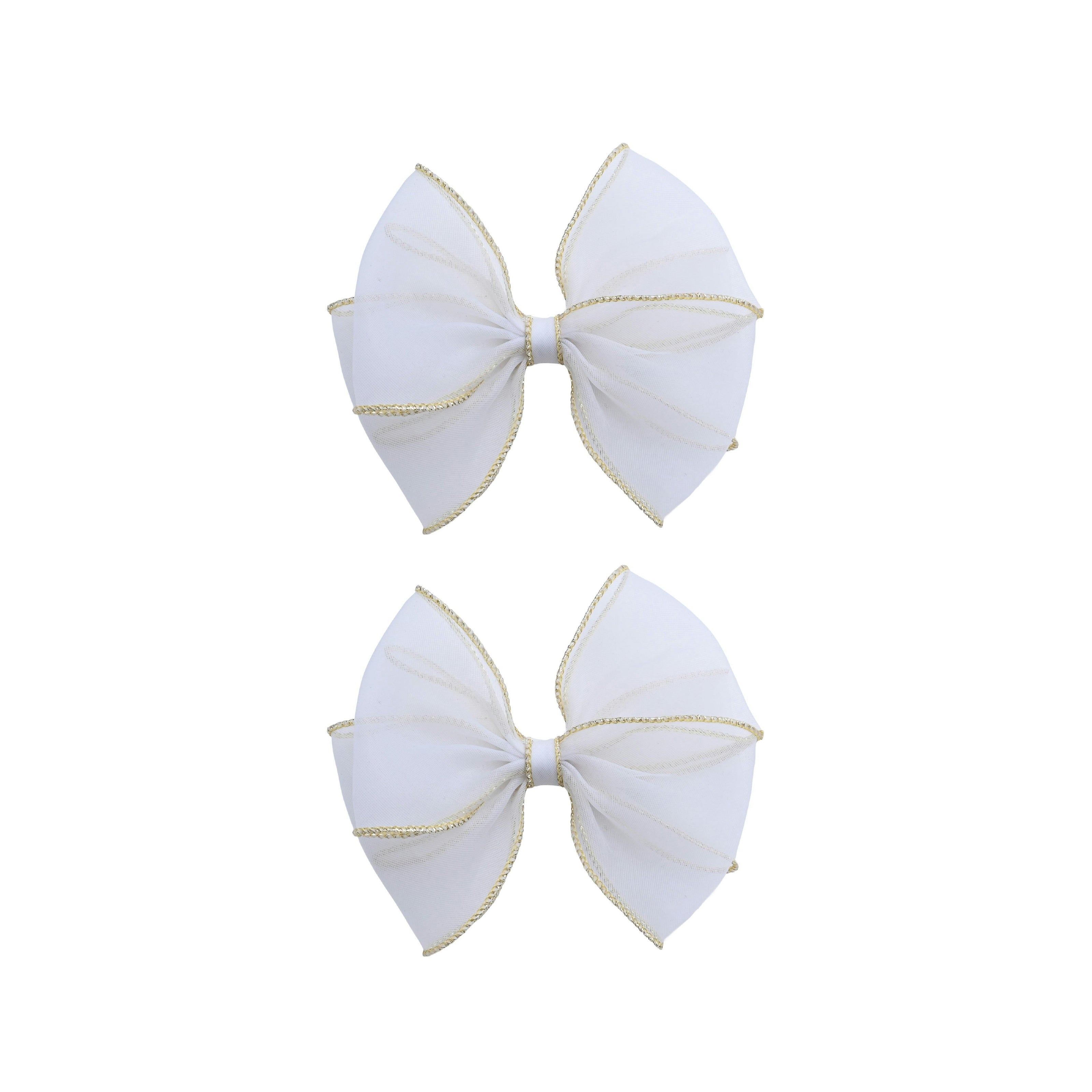 Tulle Glitter Bow Hir Clip Set