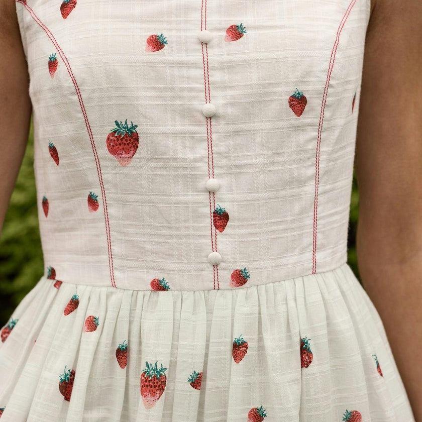 Sadie Dress in Strawberry Vintage Tier
