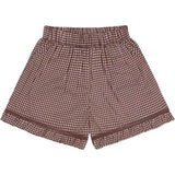 girls cocoa gingham ruffle shorts