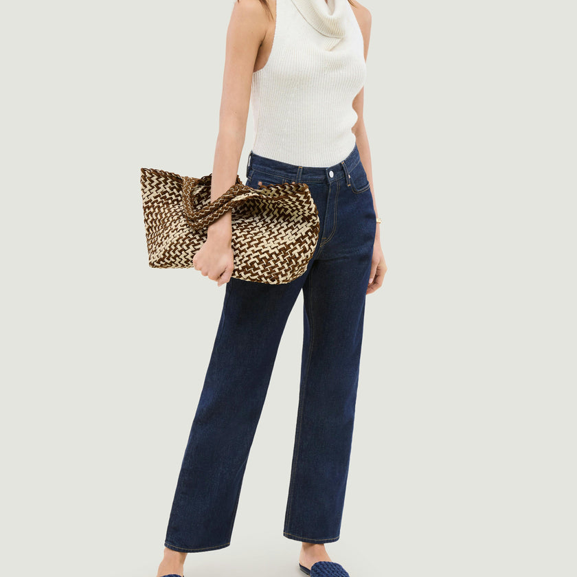 St. Barths Medium Tote (Original Double Weave | Carmel