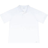 men's shell white french terry polo