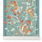 Papier peint CASSE-NOISETTE coloris Vert d'eau