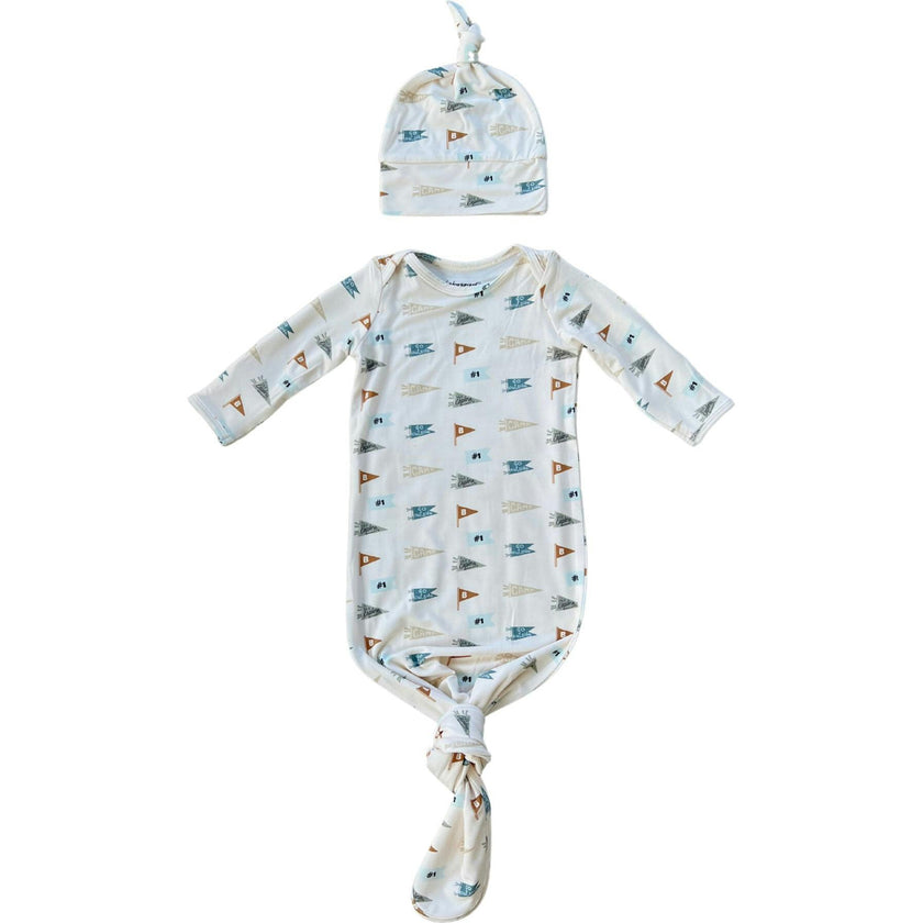 Knotted Sleeper Set in Sunset
