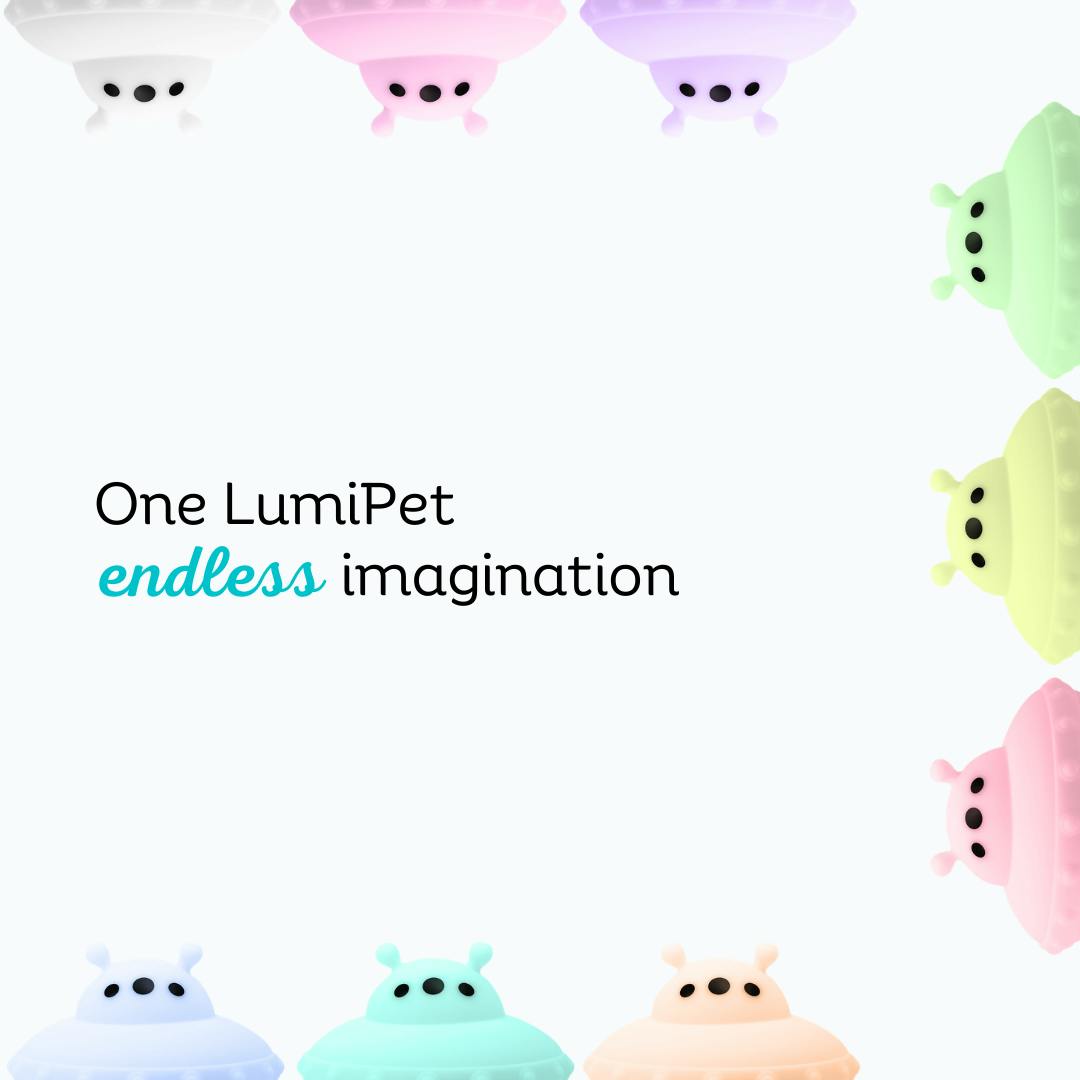 LumiPets® Ugo the UFO- Children's Touch Night Light Junior
