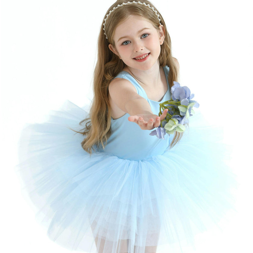 Light Blue Layered Leotard
