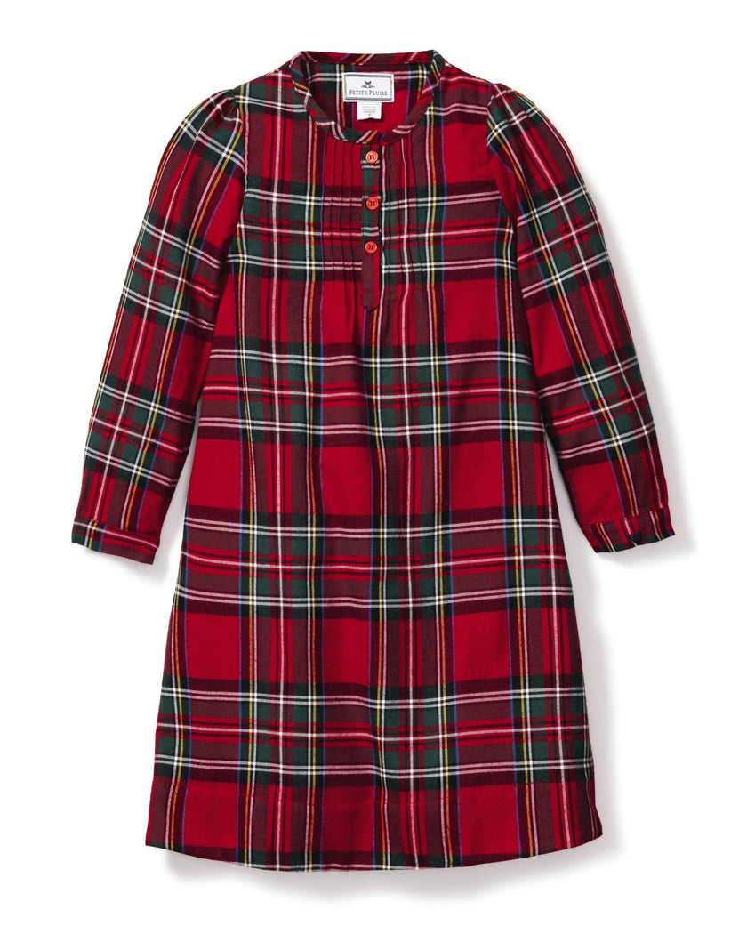 Girl's Brushed Twill Beatrice Nightgown in Imperial Tartan
