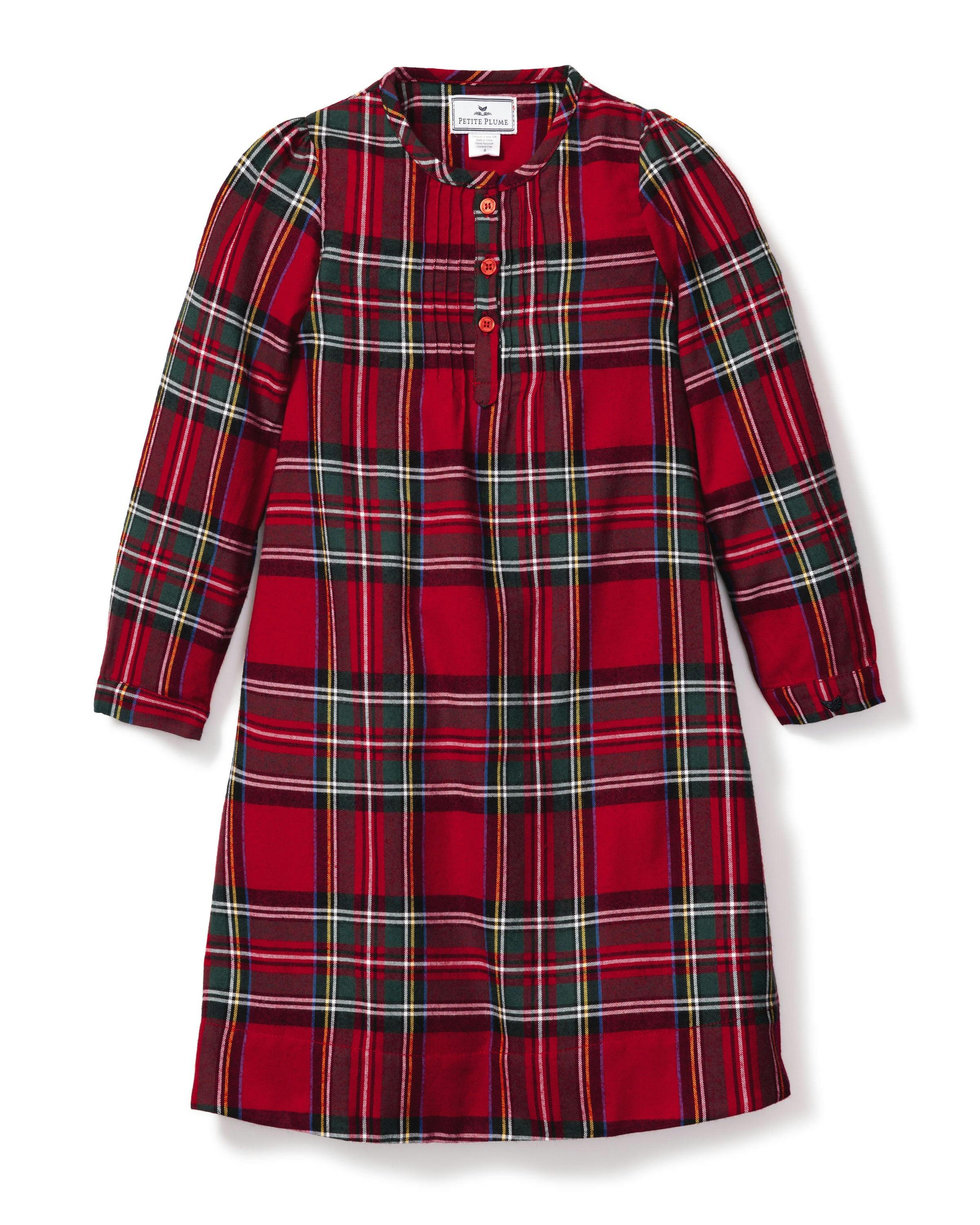 Girl's Brushed Twill Beatrice Nightgown in Imperial Tartan