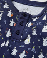 Kid's Pima Snug Fit Pajama Set in Spooky Slumber
